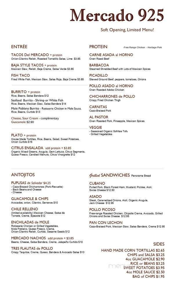 Menu page 2
