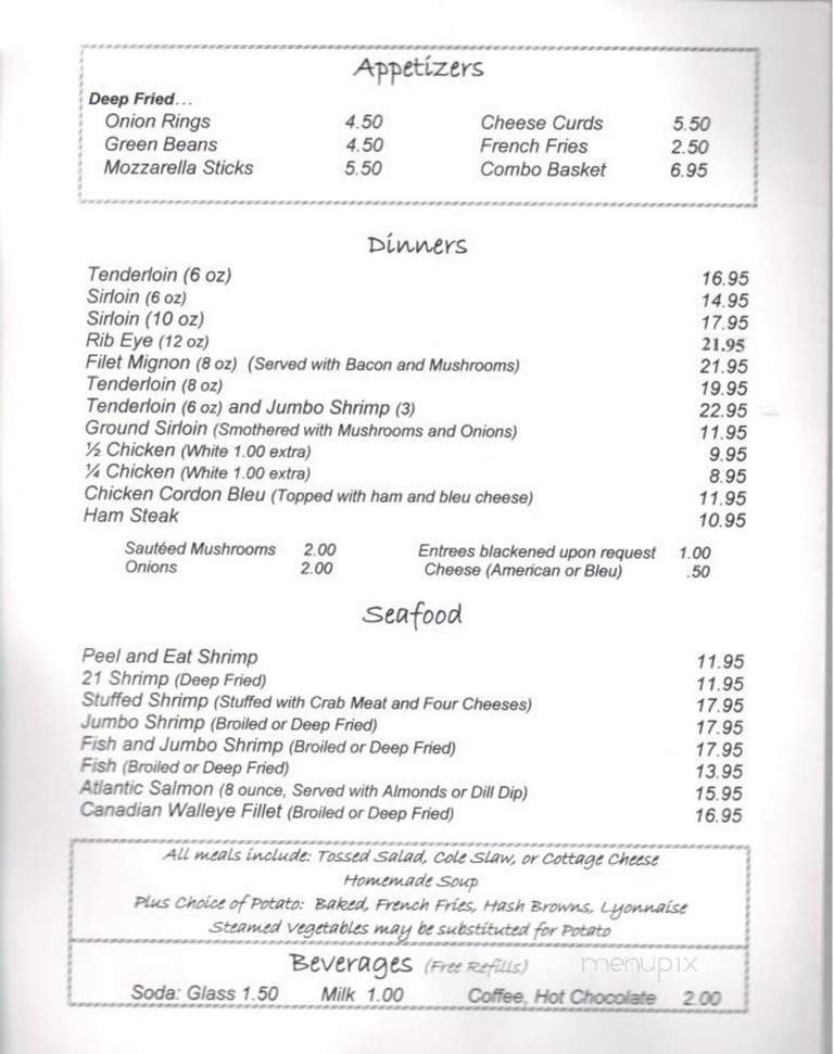 Menu page 1