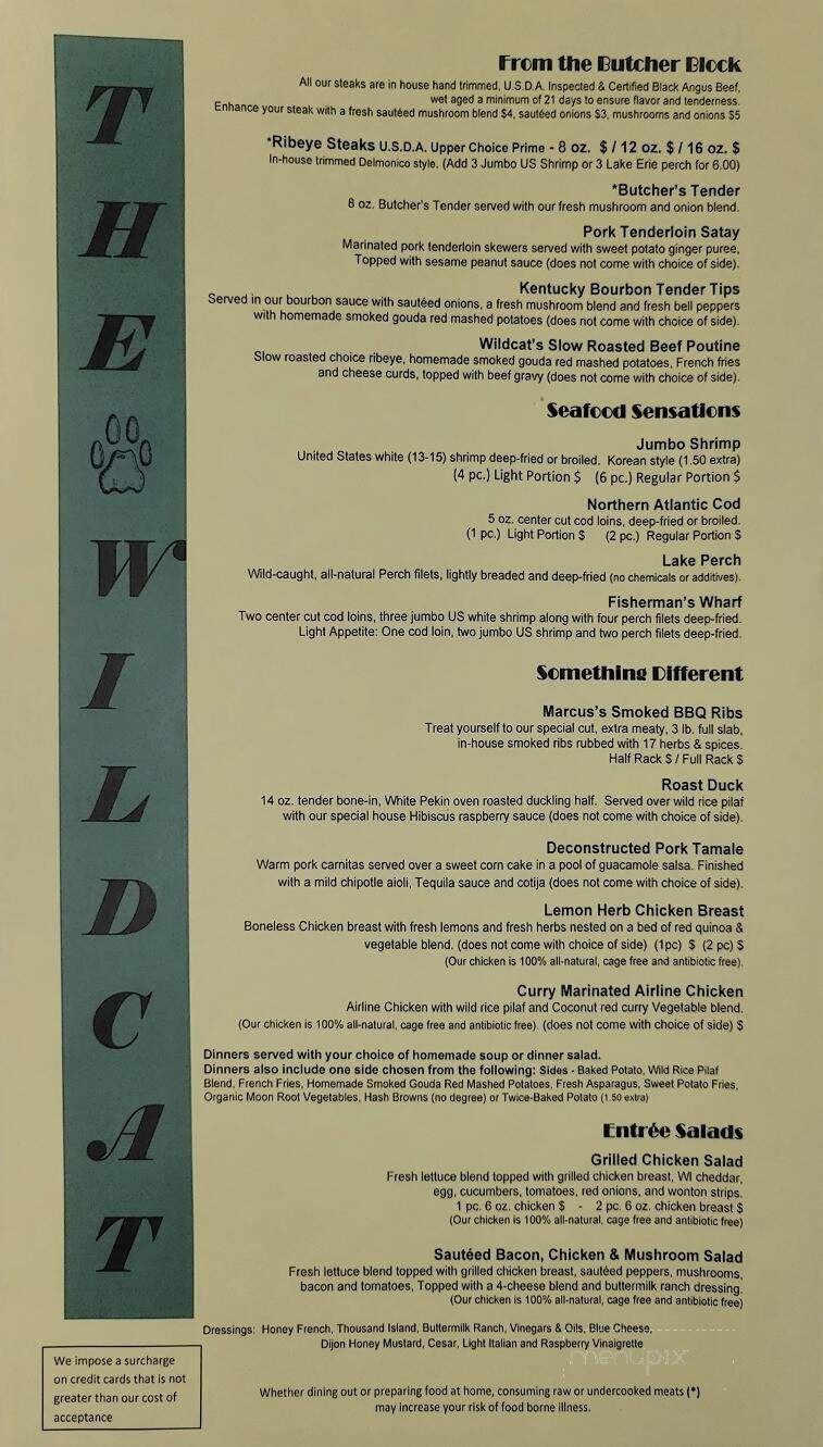 Menu page 1