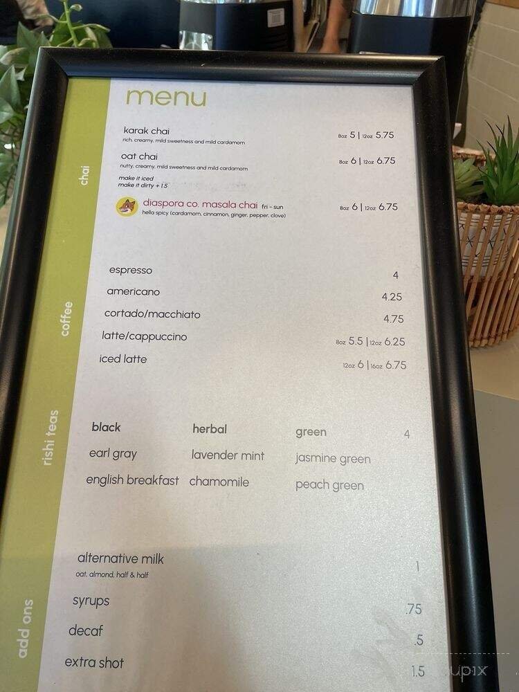 Menu page 1