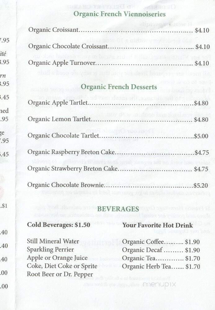 Menu page 1