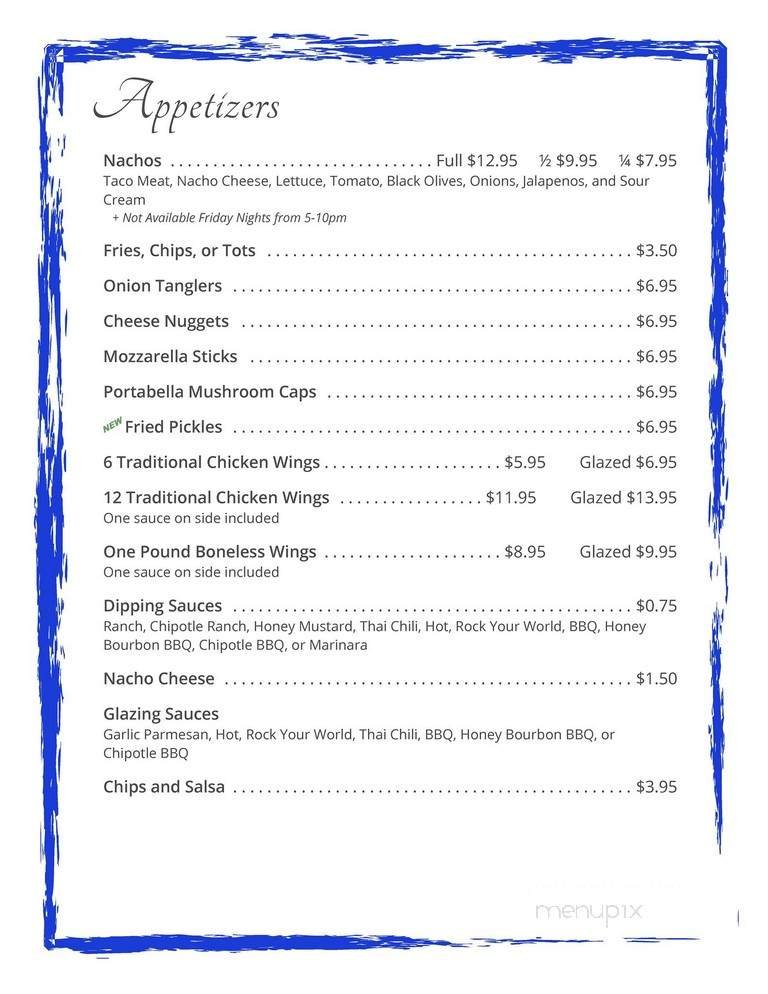 Menu page 1