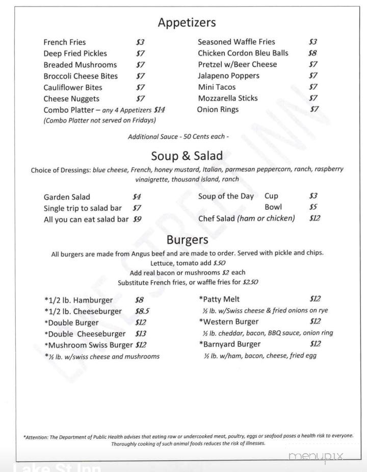 Menu page 1