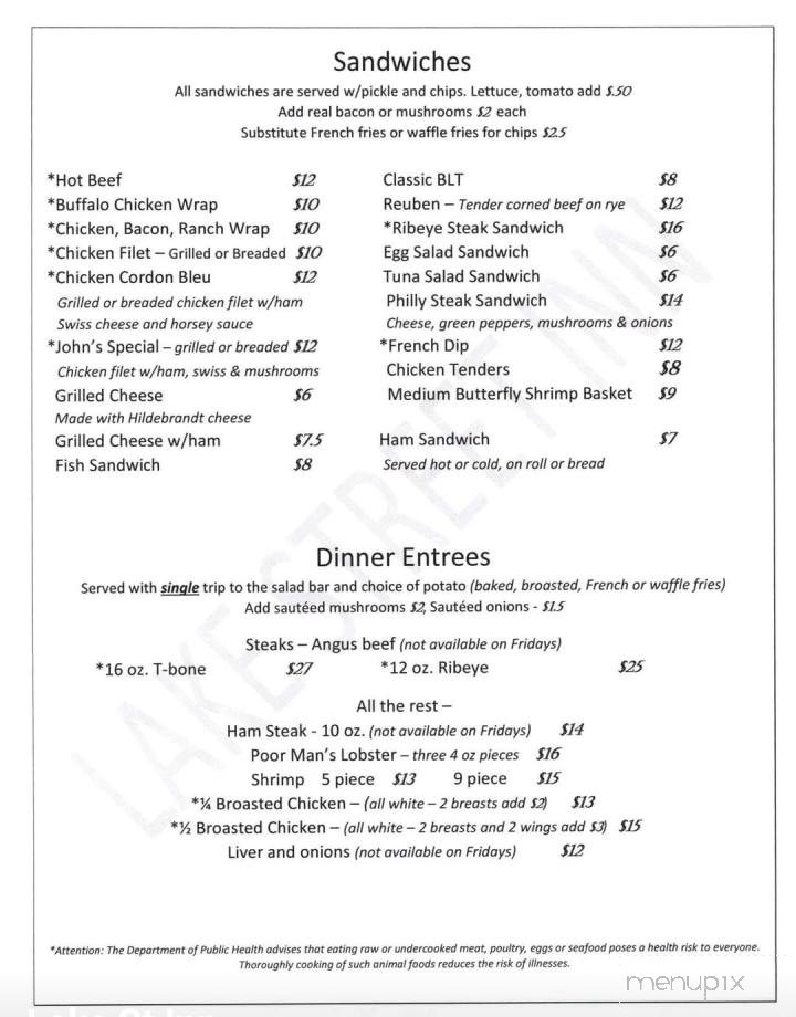 Menu page 2