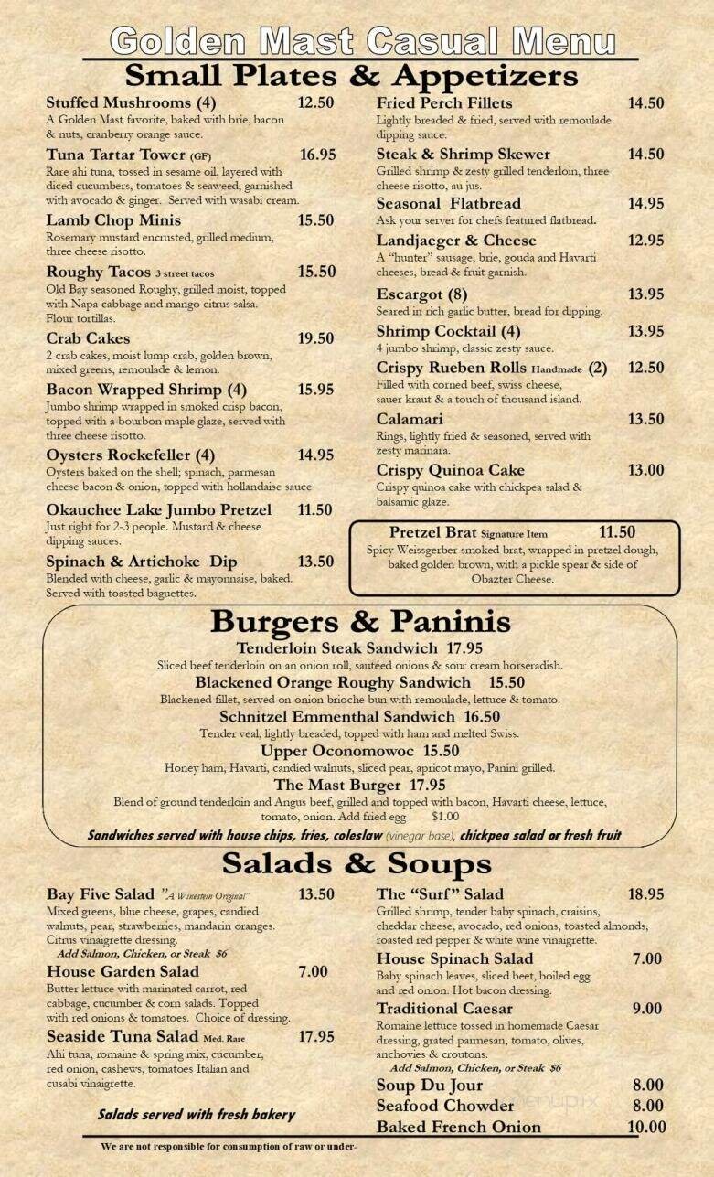 Menu page 2