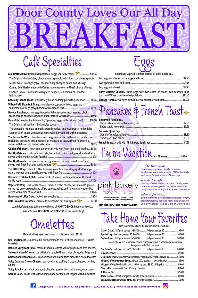 Menu page 1