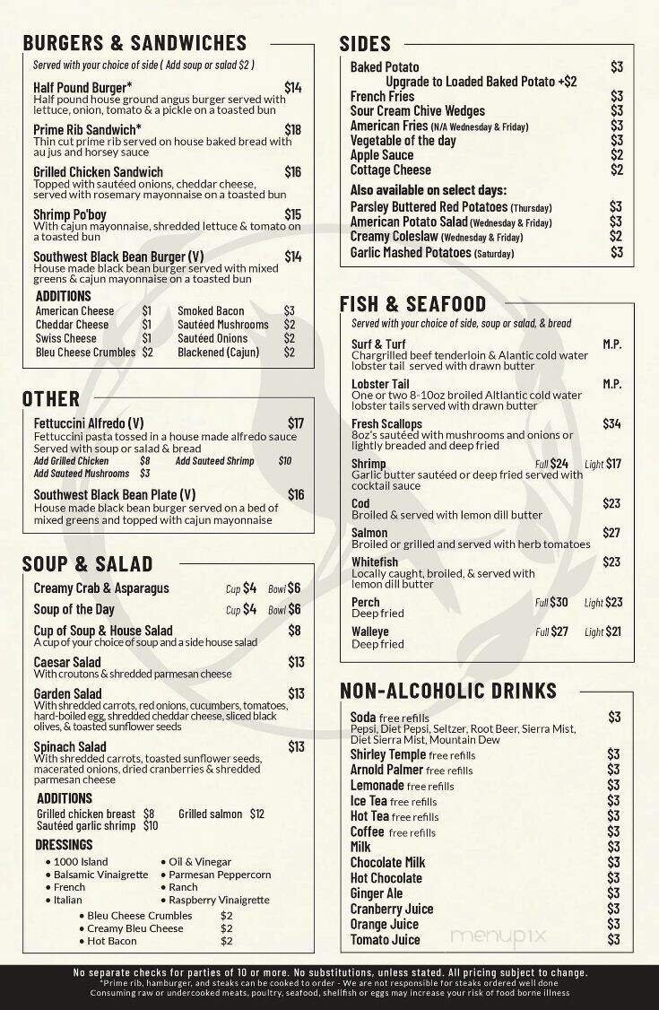 Menu page 1