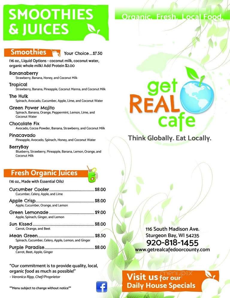Menu page 1