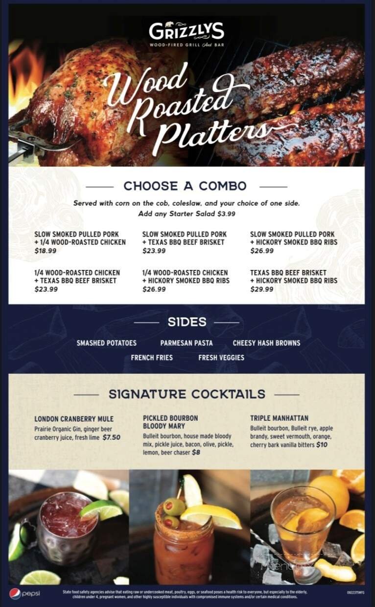 Menu page 1