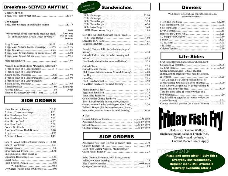 Menu page 2