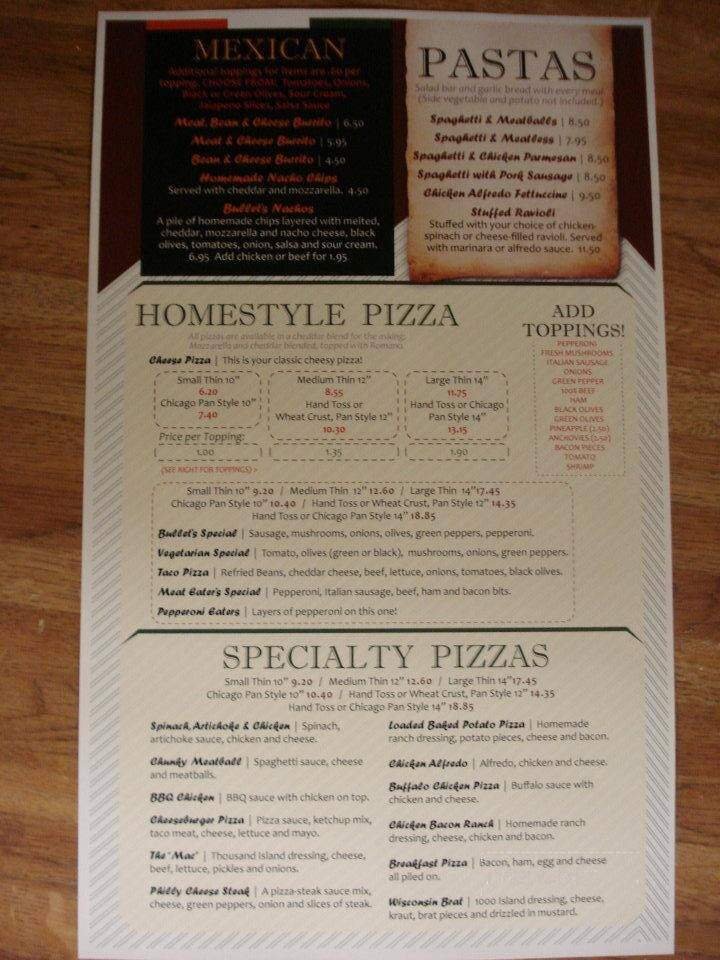 Menu page 1