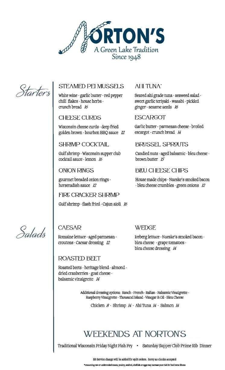 Menu page 1
