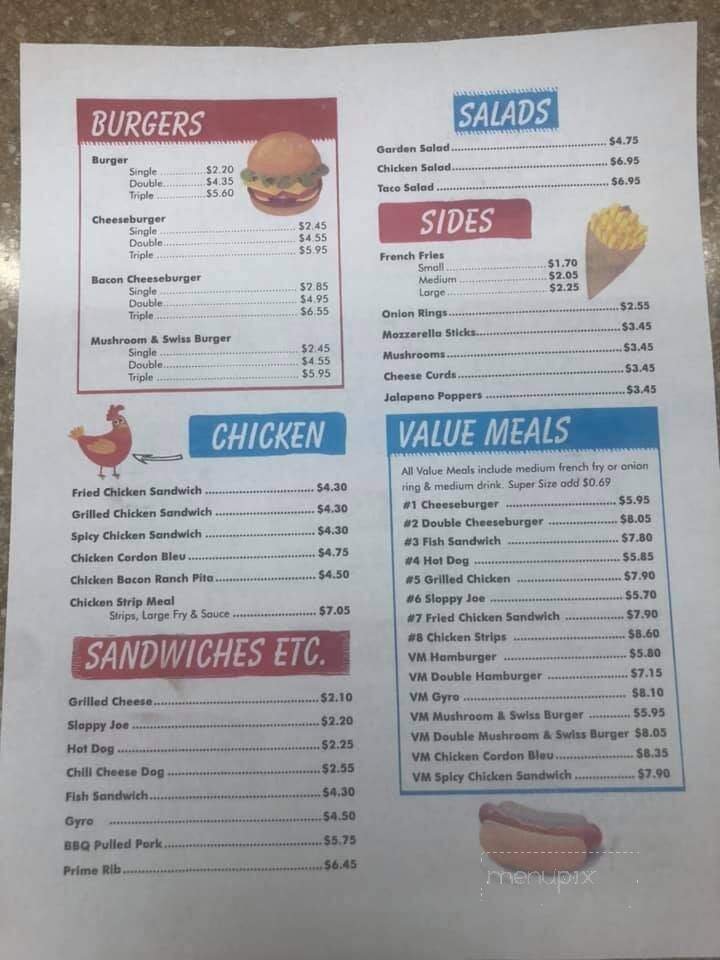 Menu page 1