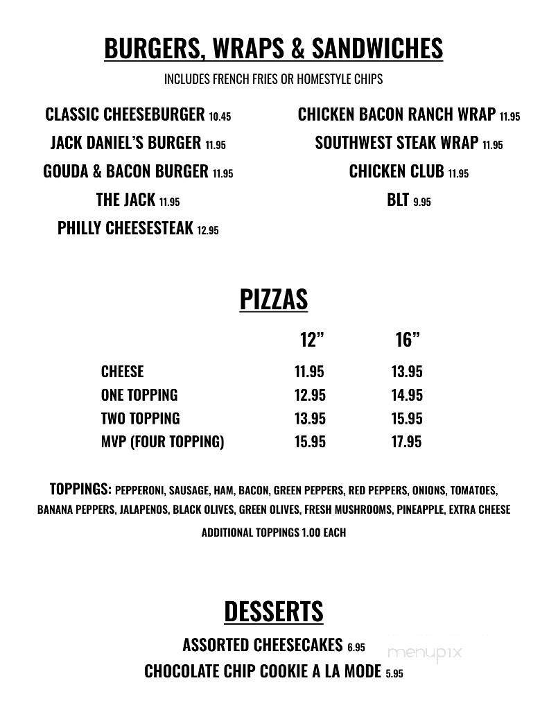 Menu page 1