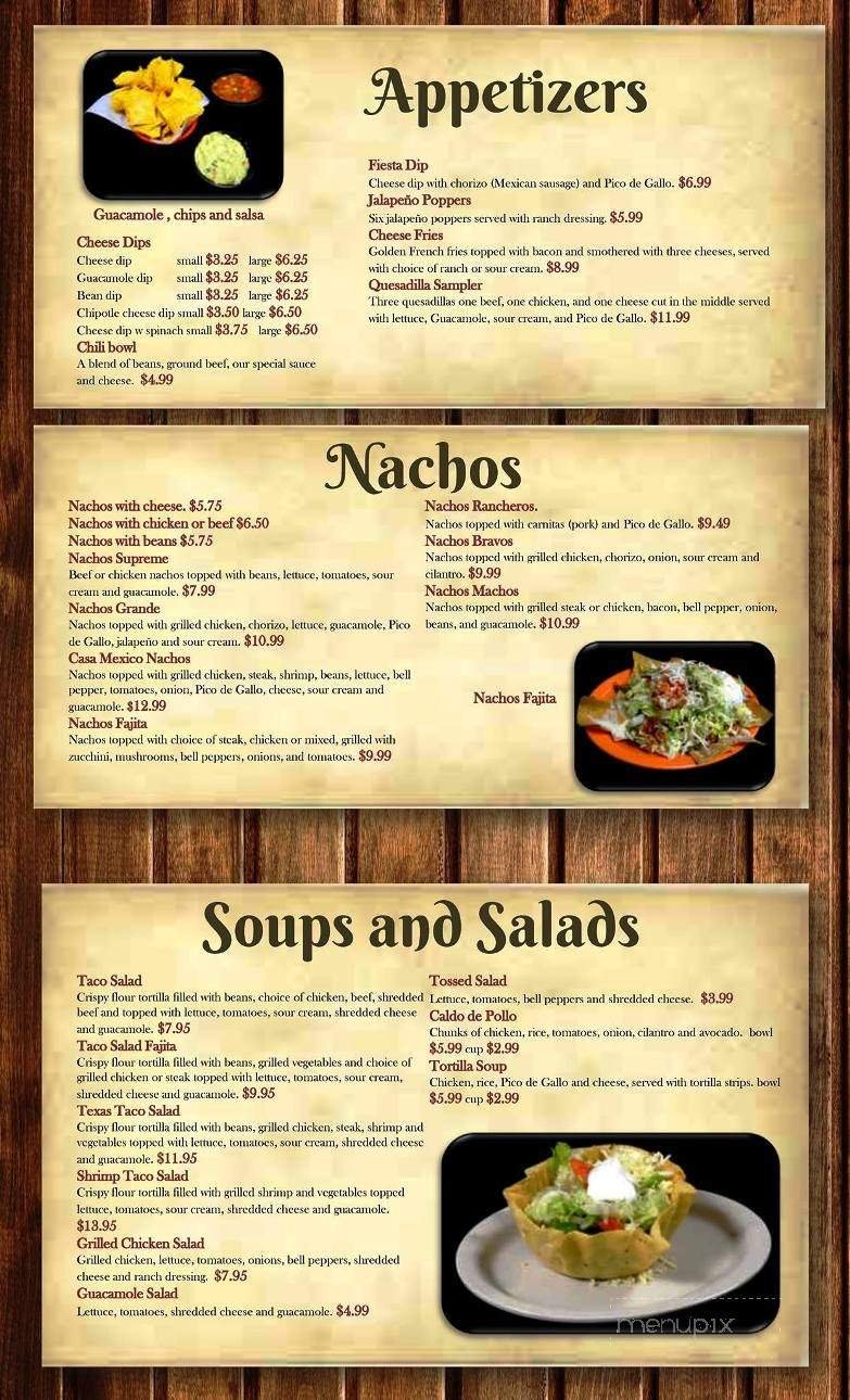 Menu page 1