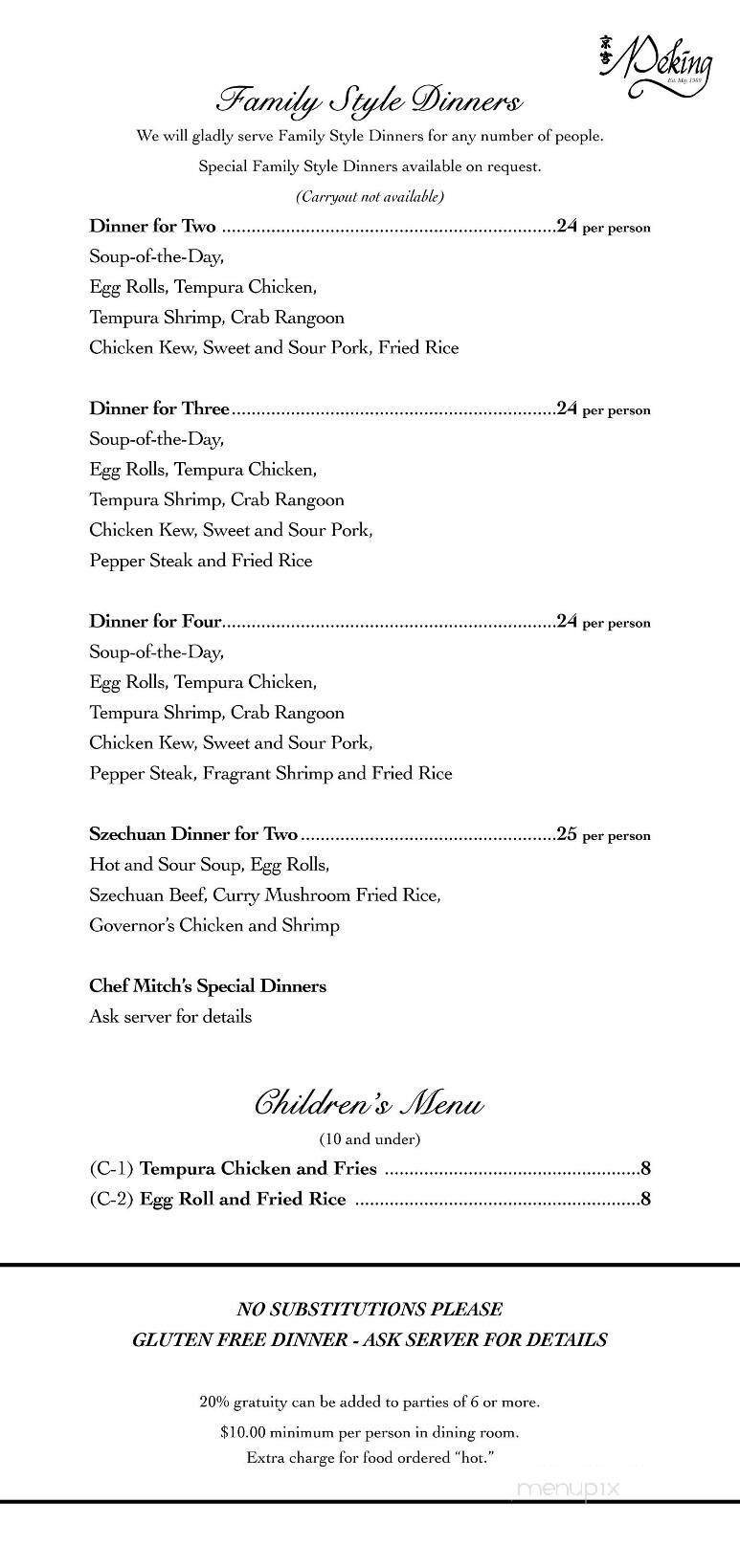 Menu page 2