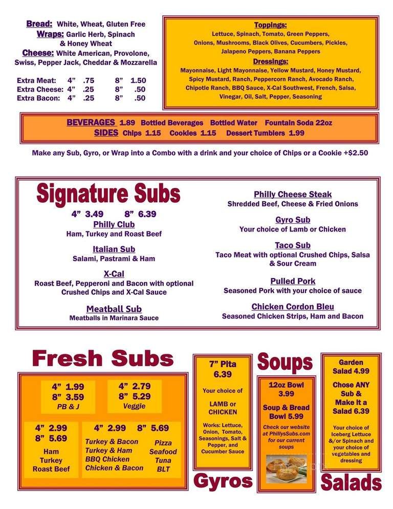 Menu page 2