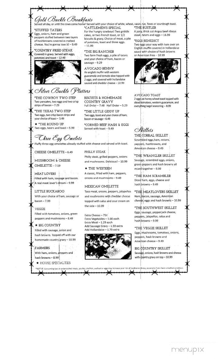 Menu page 1