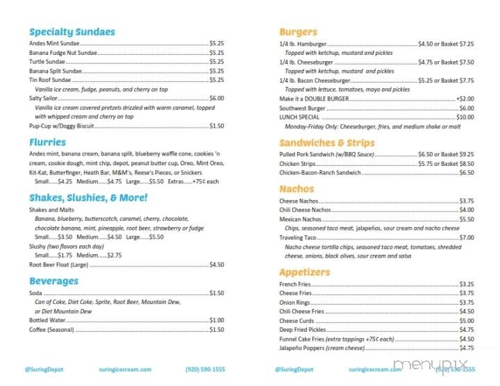Menu page 2
