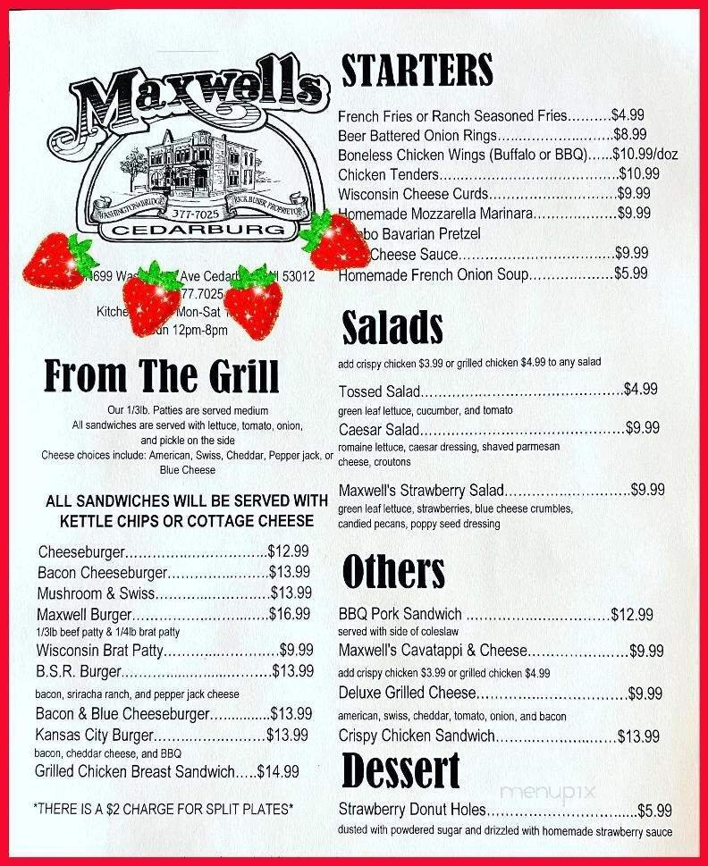Menu page 1