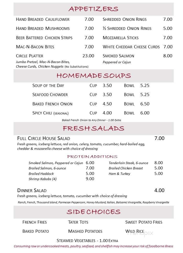 Menu page 2