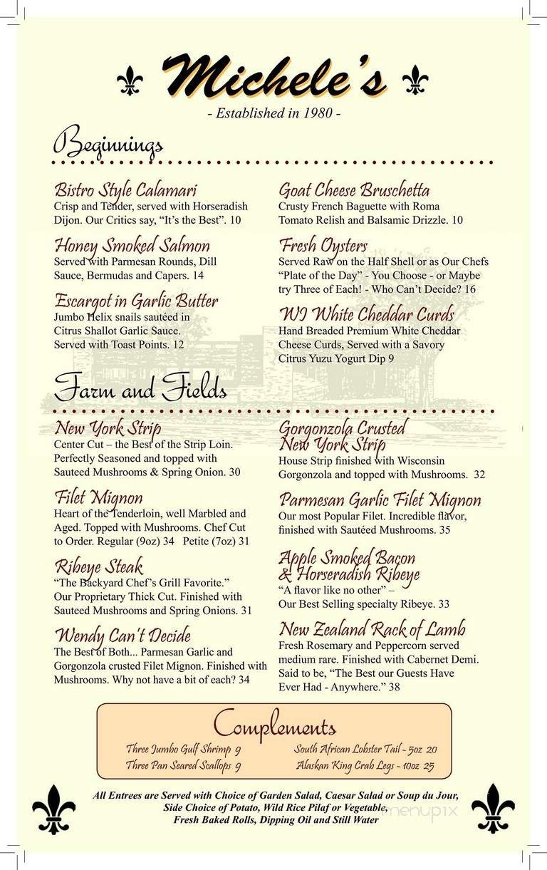 Menu page 2