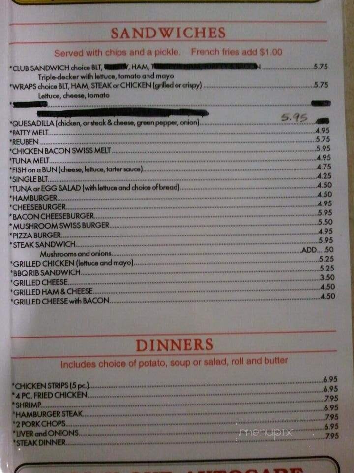 Menu page 2