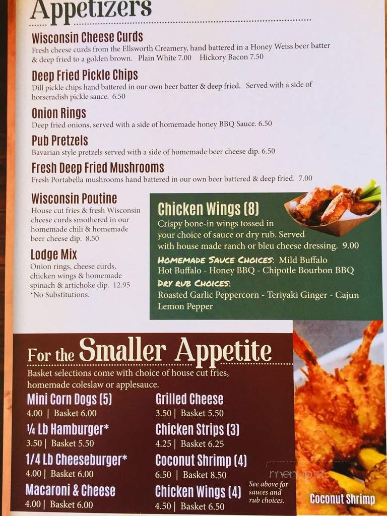 Menu page 1