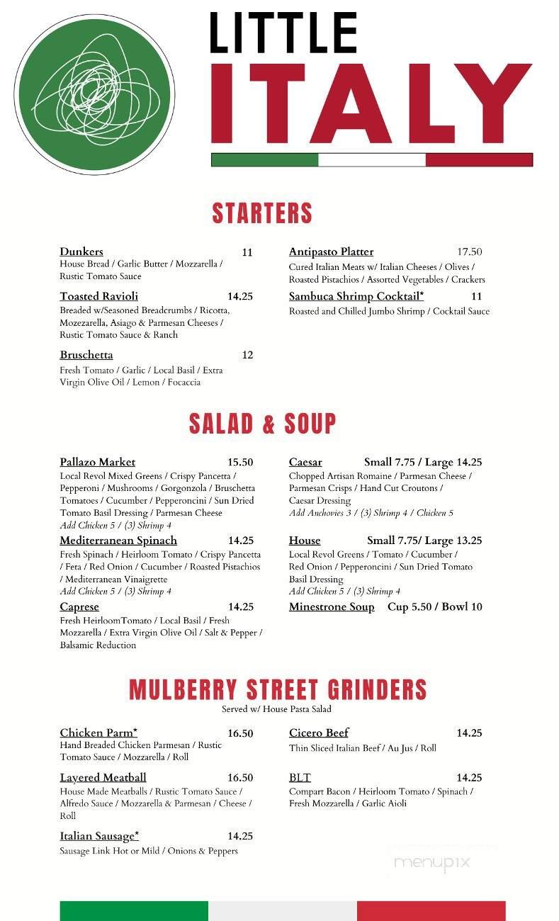 Menu page 1