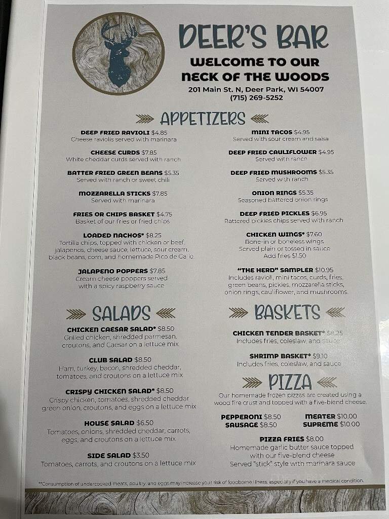 Menu page 1