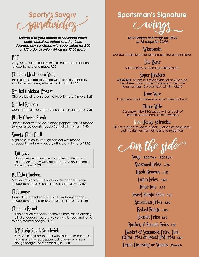 Menu page 2