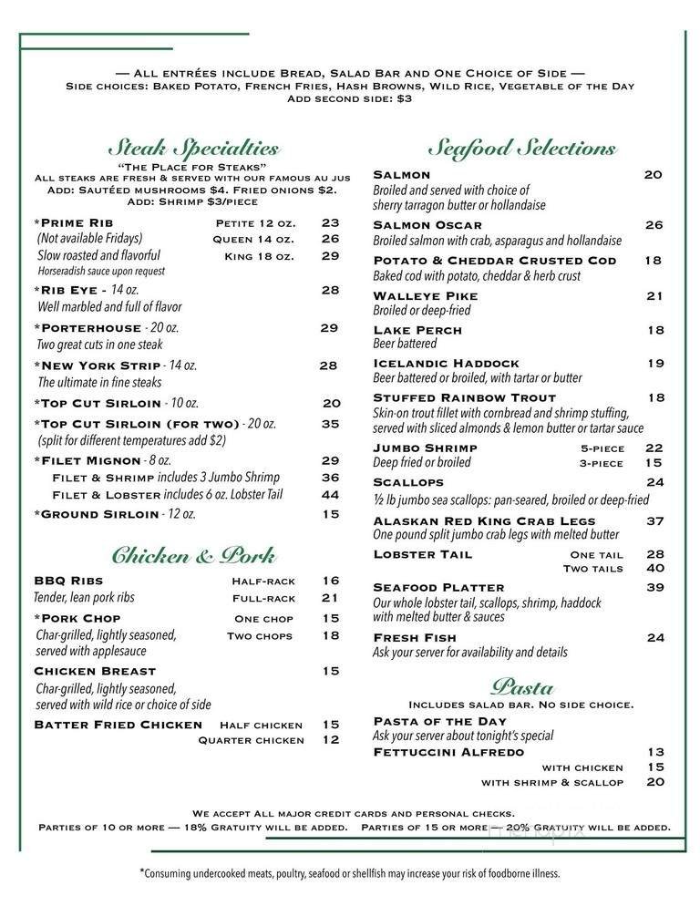 Menu page 2