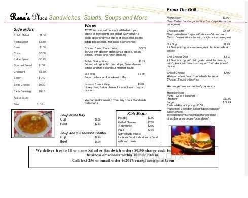 Menu page 1