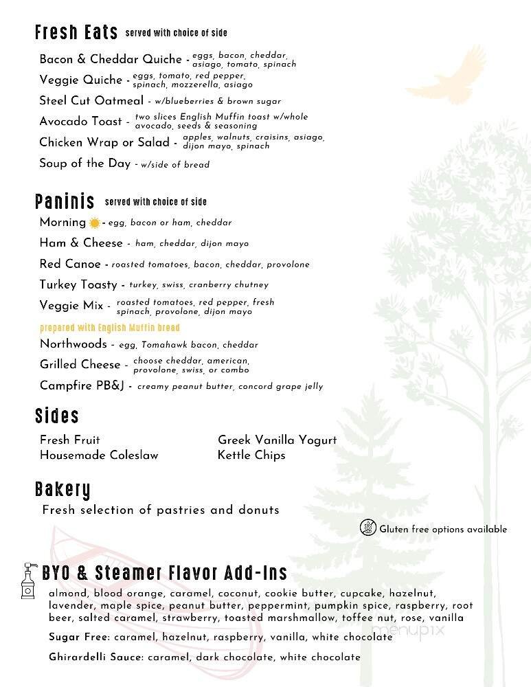 Menu page 1