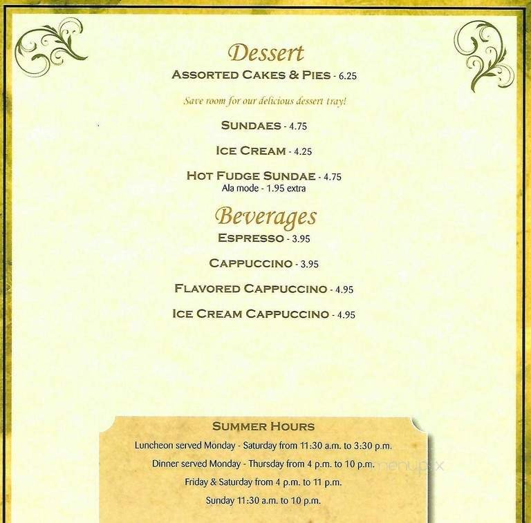 Menu page 1