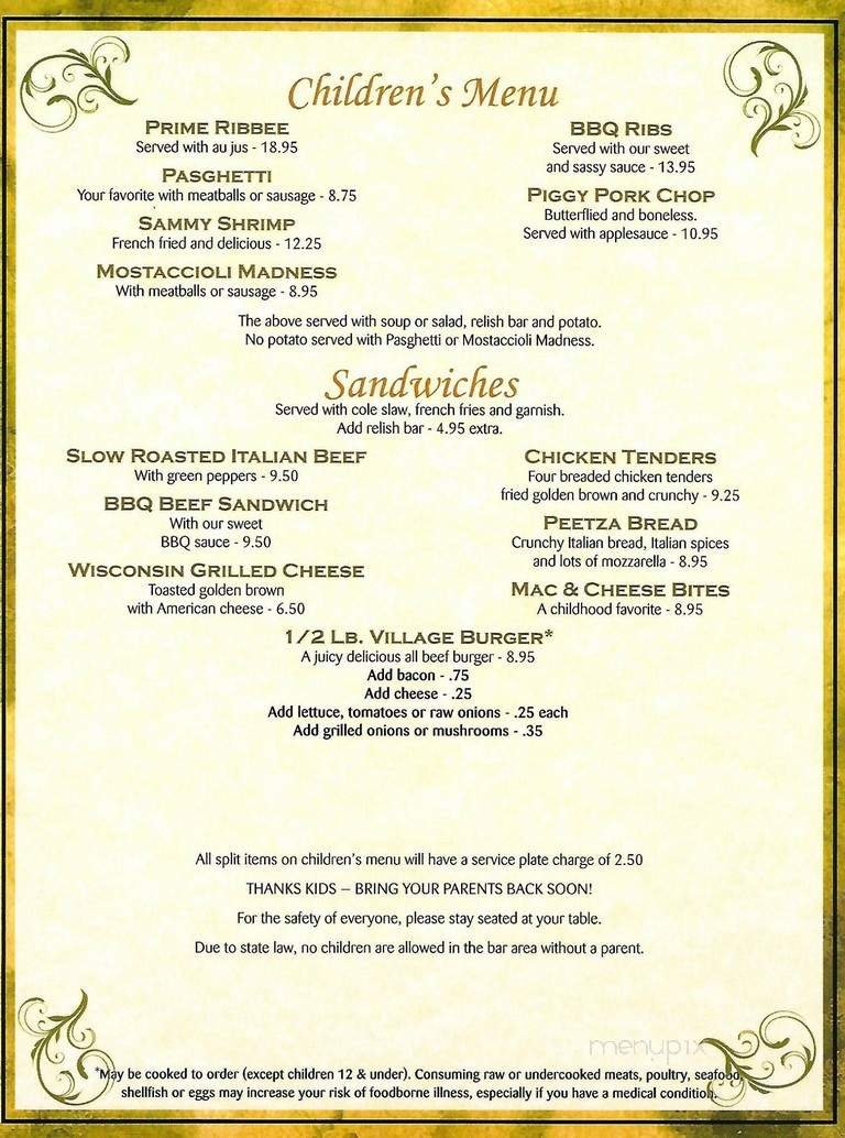 Menu page 2