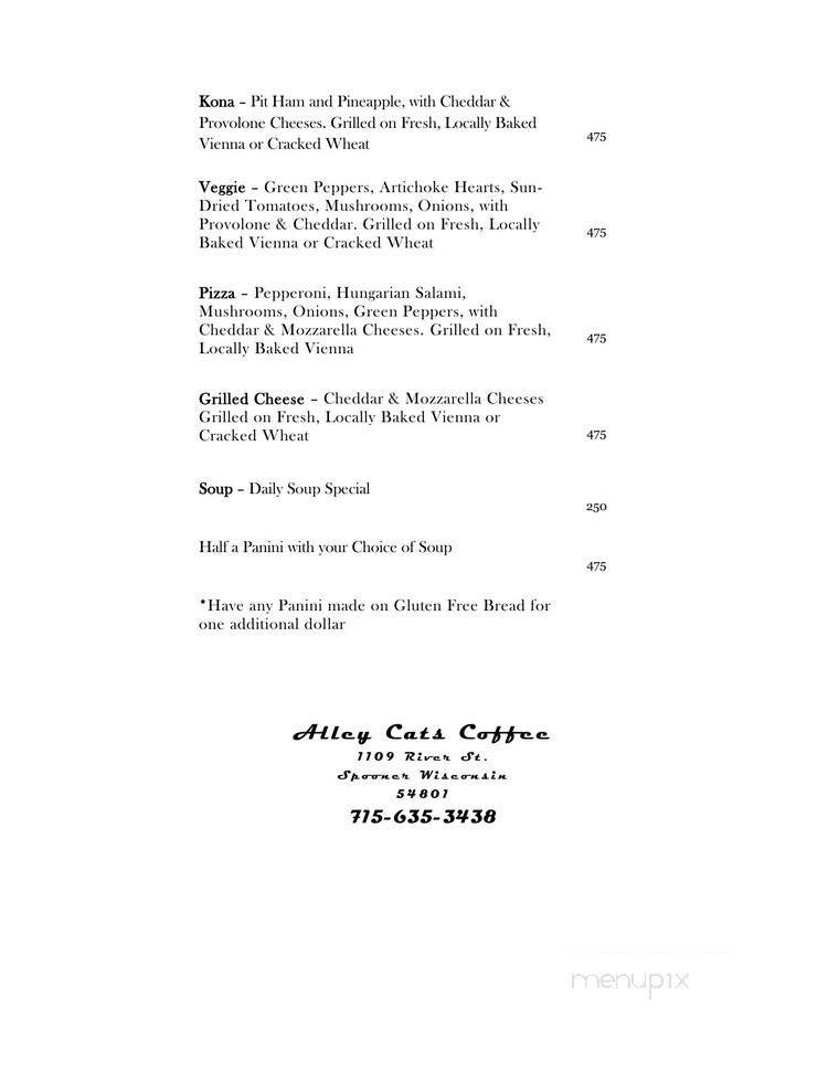Menu page 2