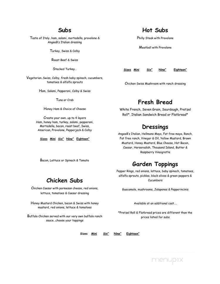 Menu page 2