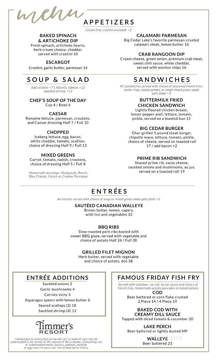 Menu page 2