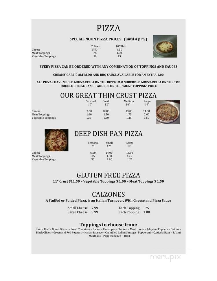Menu page 2