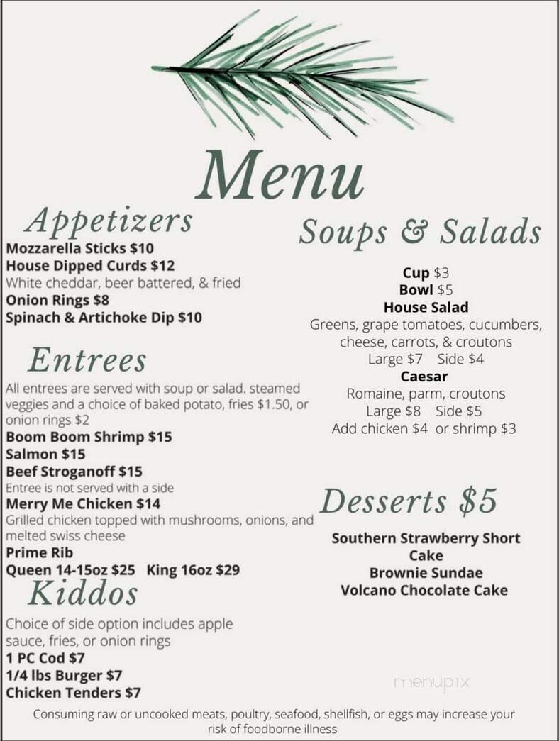 Menu page 1