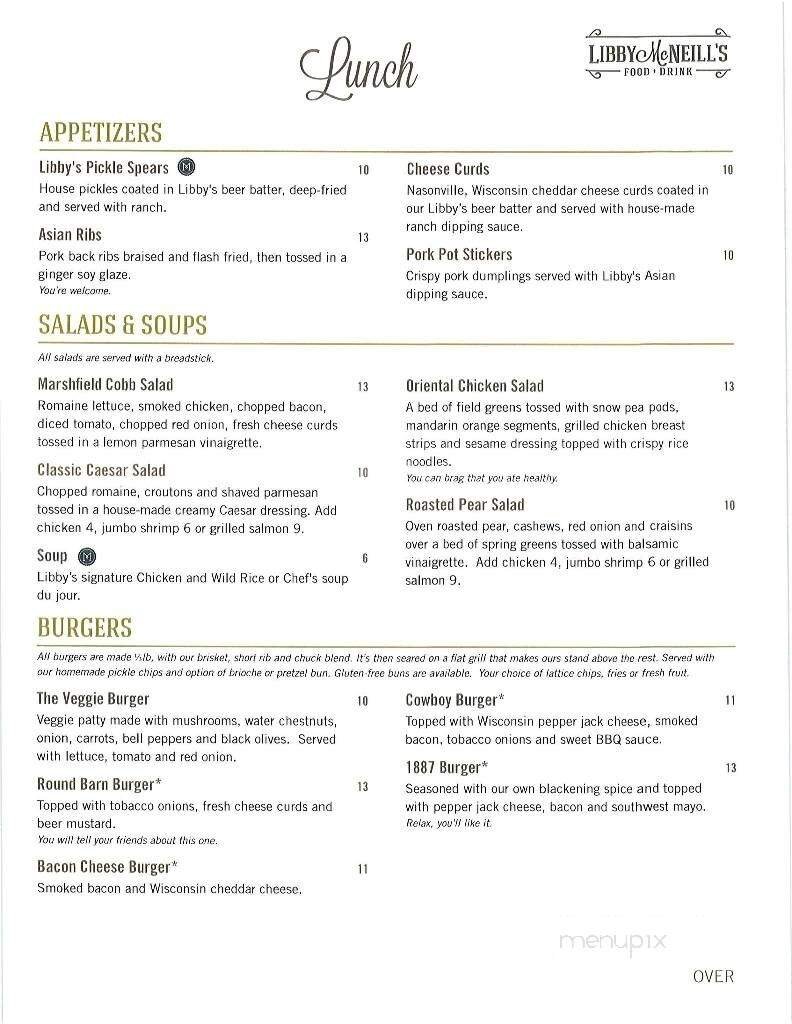 Menu page 1
