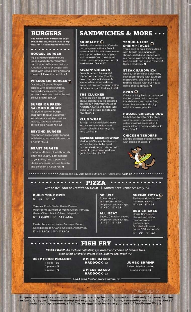 Menu page 2