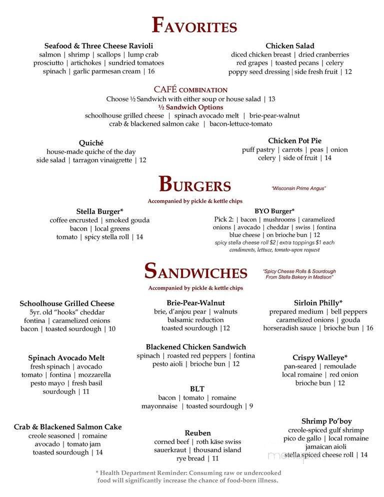 Menu page 2