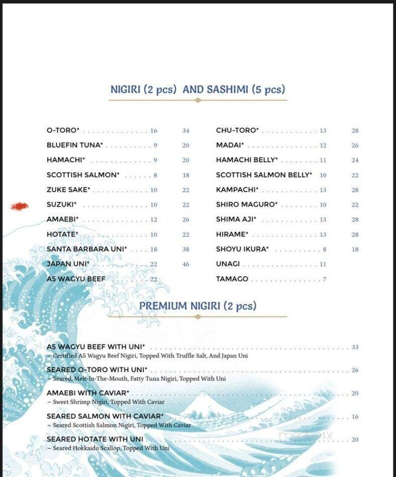 Menu page 1