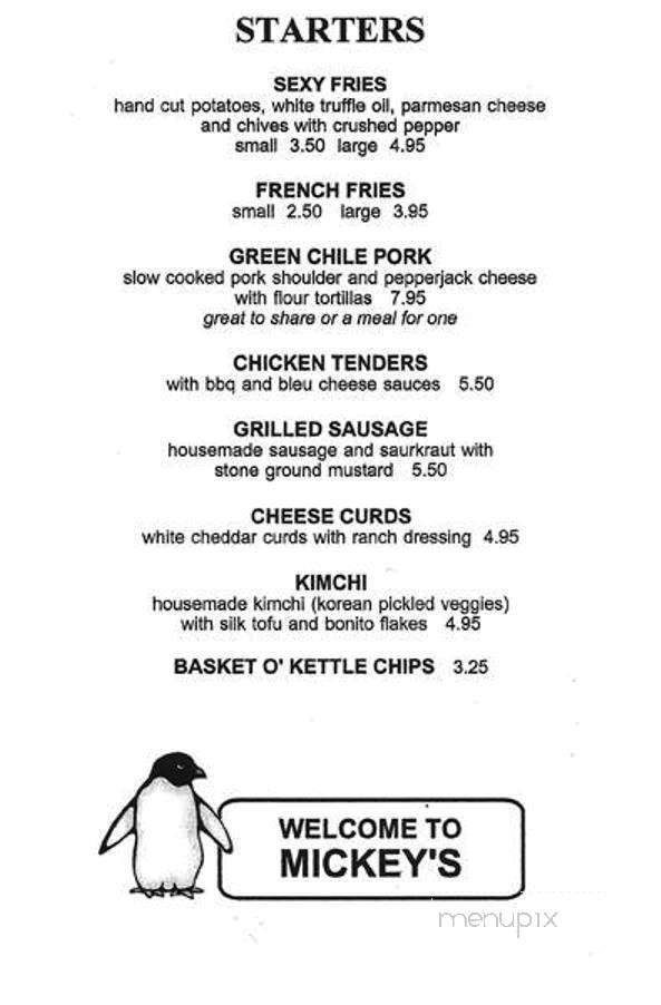Menu page 1