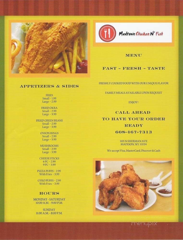 Menu page 1