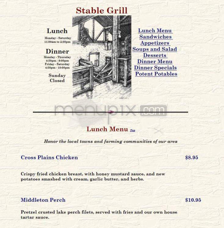 Menu page 1