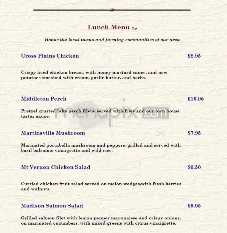 Menu page 2