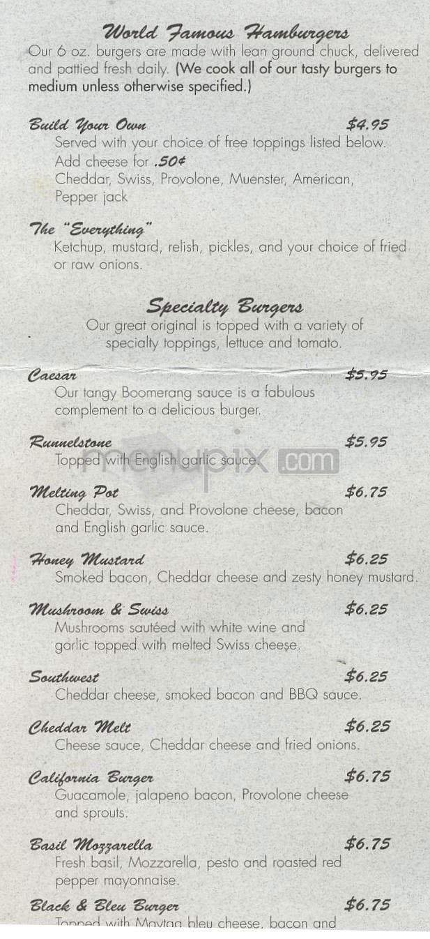 Menu page 2